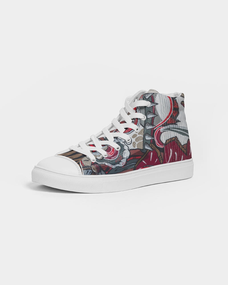 20 cool dragon red design Women's Hightop Canvas Shoe