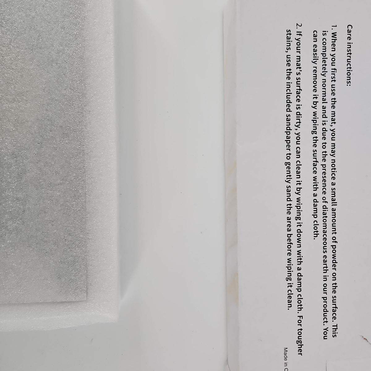 IMGROSE Stone Drying Mat, Diatomaceous Earth, 15.7 x 3.9 in
