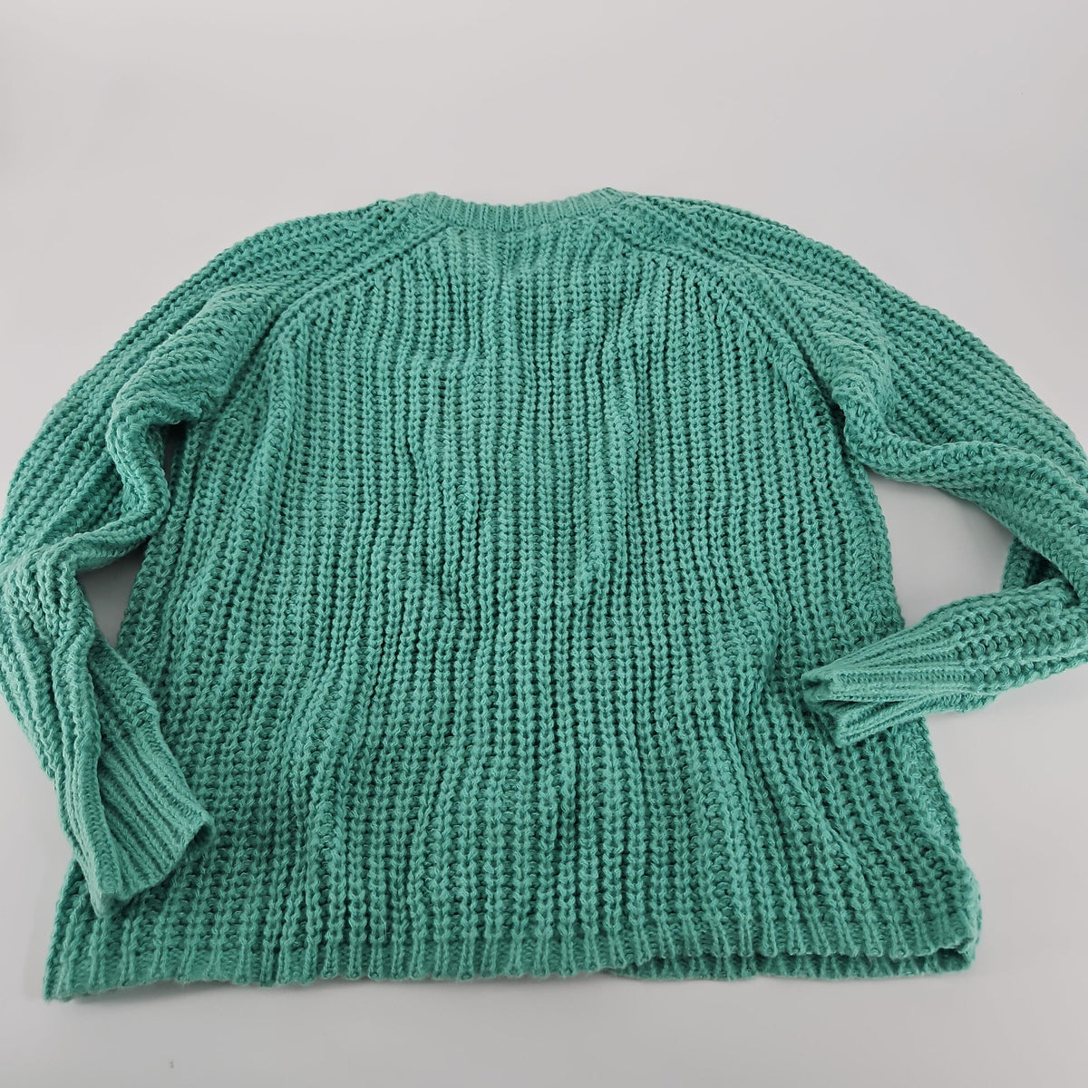 Teal Knit Button-Front Cardigan, Size S