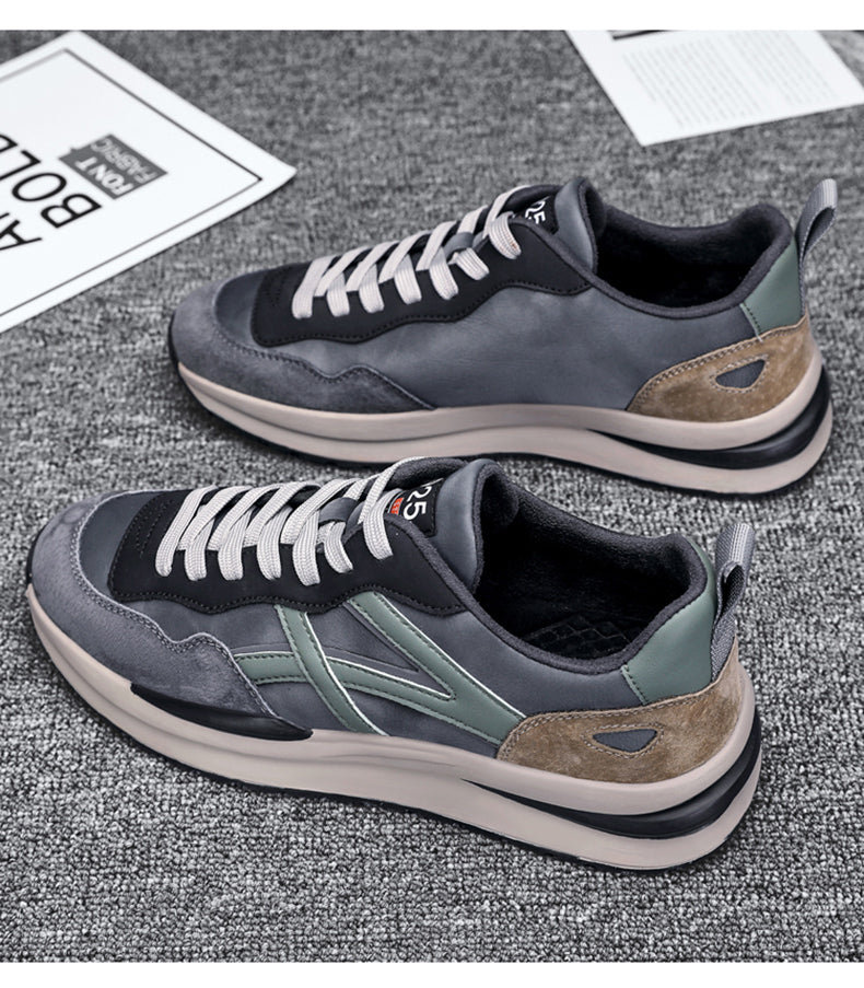 New Arrival Men's Shoes, Autumn & Winter Trendy Soft Sole Casual Cortez Shoes, Retro Versatile Thick Platform Dad Shoes For Men