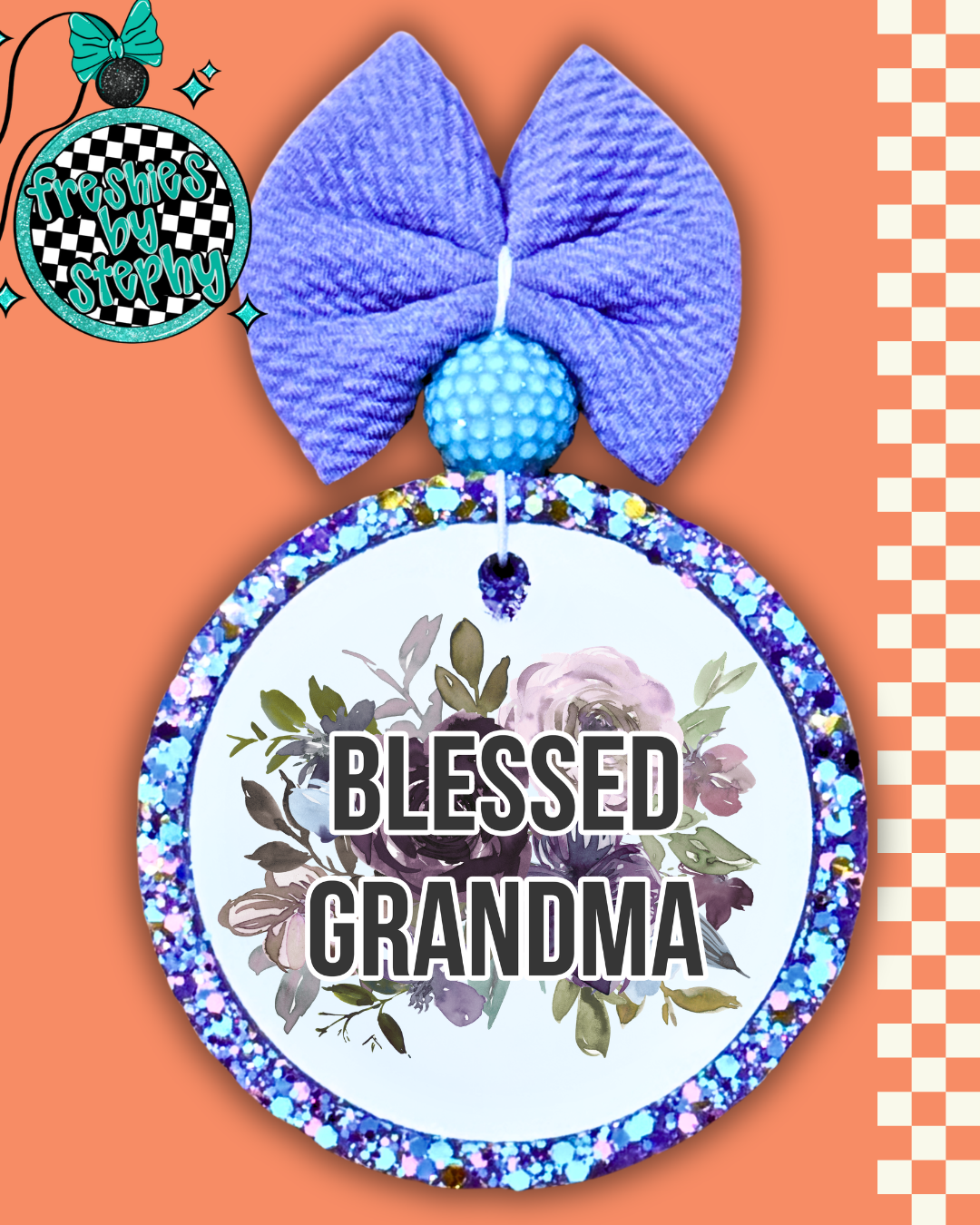 Blessed Grandma Car Freshie – Grandma Gift Car Air Freshener