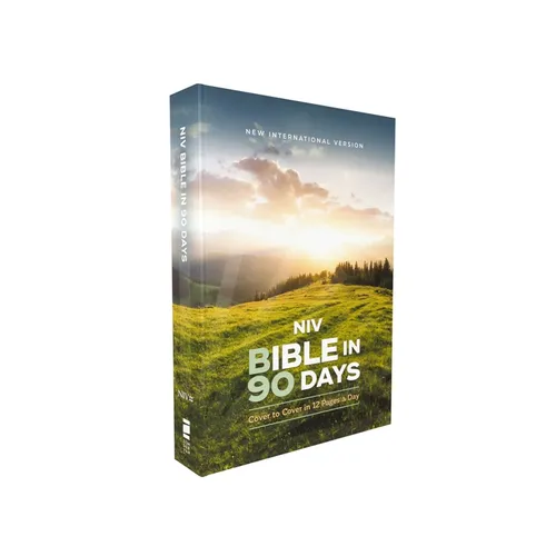 Niv, Bible in 90 Days, Paperback: Cover to Cover in 12 Pages a Day