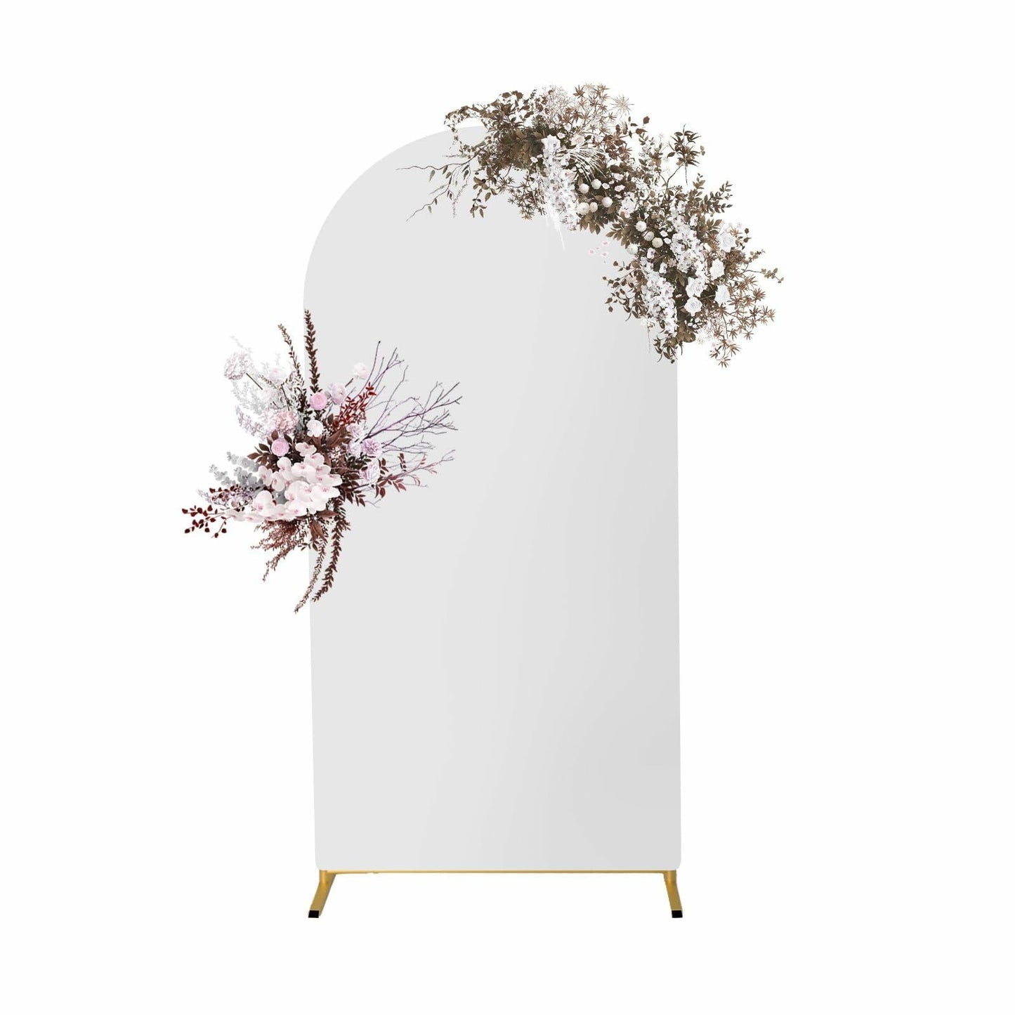 Yupend Wedding Arch Frame Metal Backdrop Stand 7.2FT Gold Balloon Arch