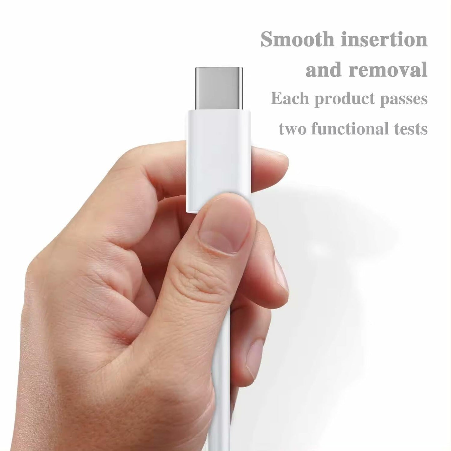 sawdca USB C to USB C Cable 3.3ft 3A 60W Fast Charging White