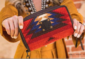 STS Crimson Sun Ladies' Western Bifold Zip-Around Wallet