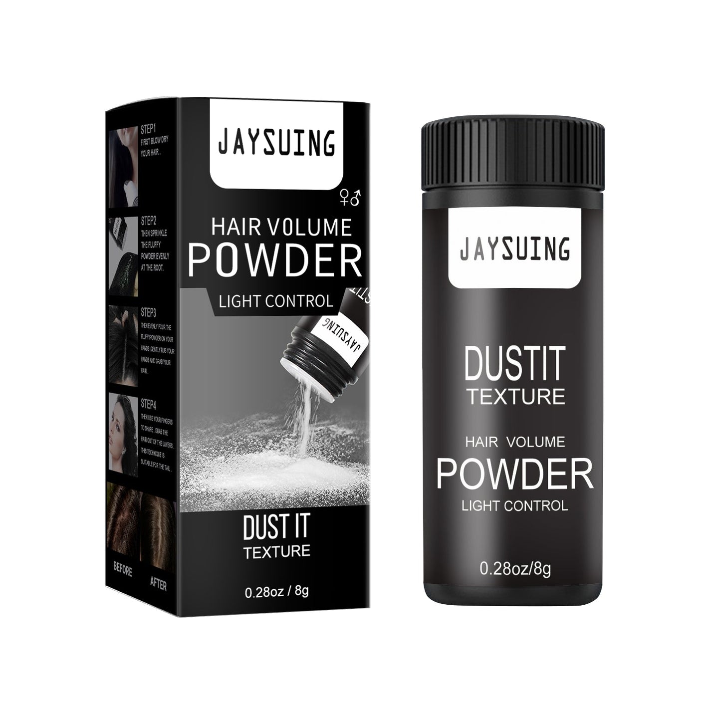 Hair Puff Powder Men's And Women's Hair Styling Care Leave-In Fluffy Refreshing Gentle Puff Powder