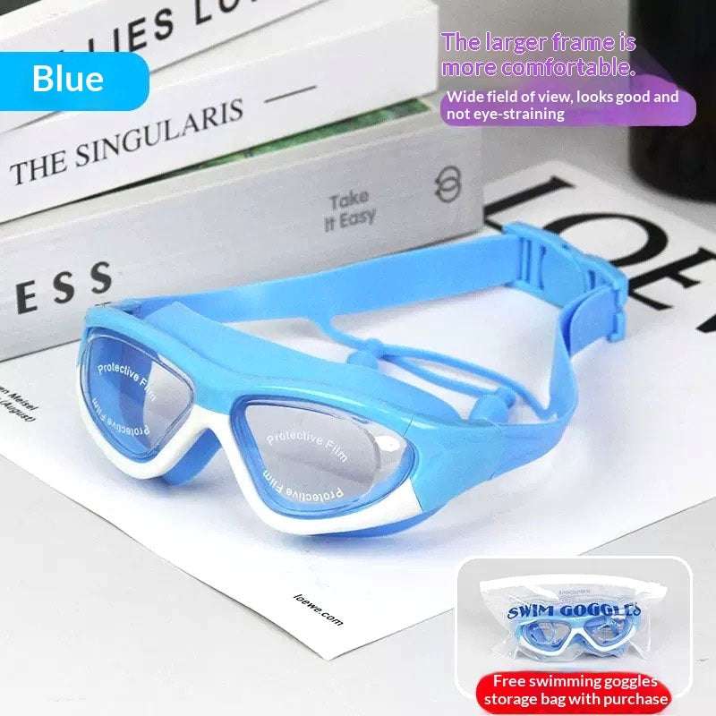 Childrens Anti-fog Swim Goggles With Built-in Earplugs