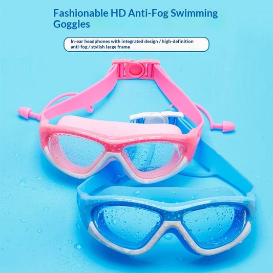 Childrens Anti-fog Swim Goggles With Built-in Earplugs