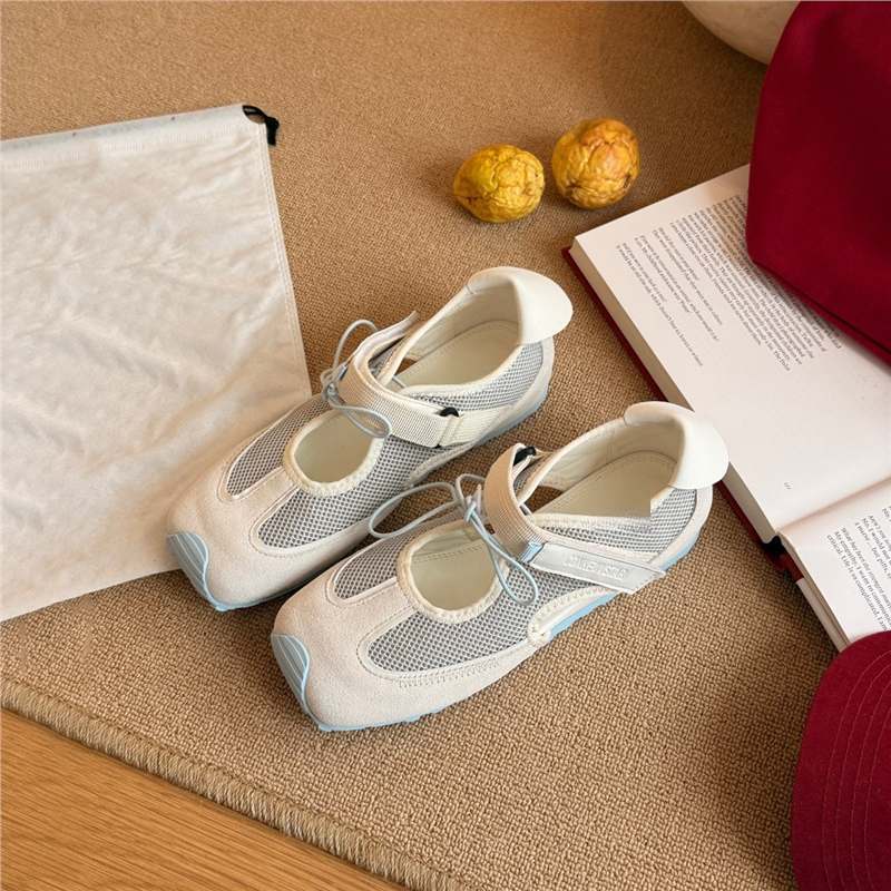 Fashionable Quirky Cute Sporty Functional Mary Jane Sandalsversatile Ballet Flats