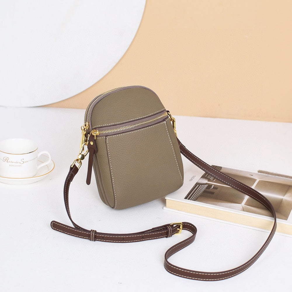 Niche Fashion Coin Purse Genuine Leather