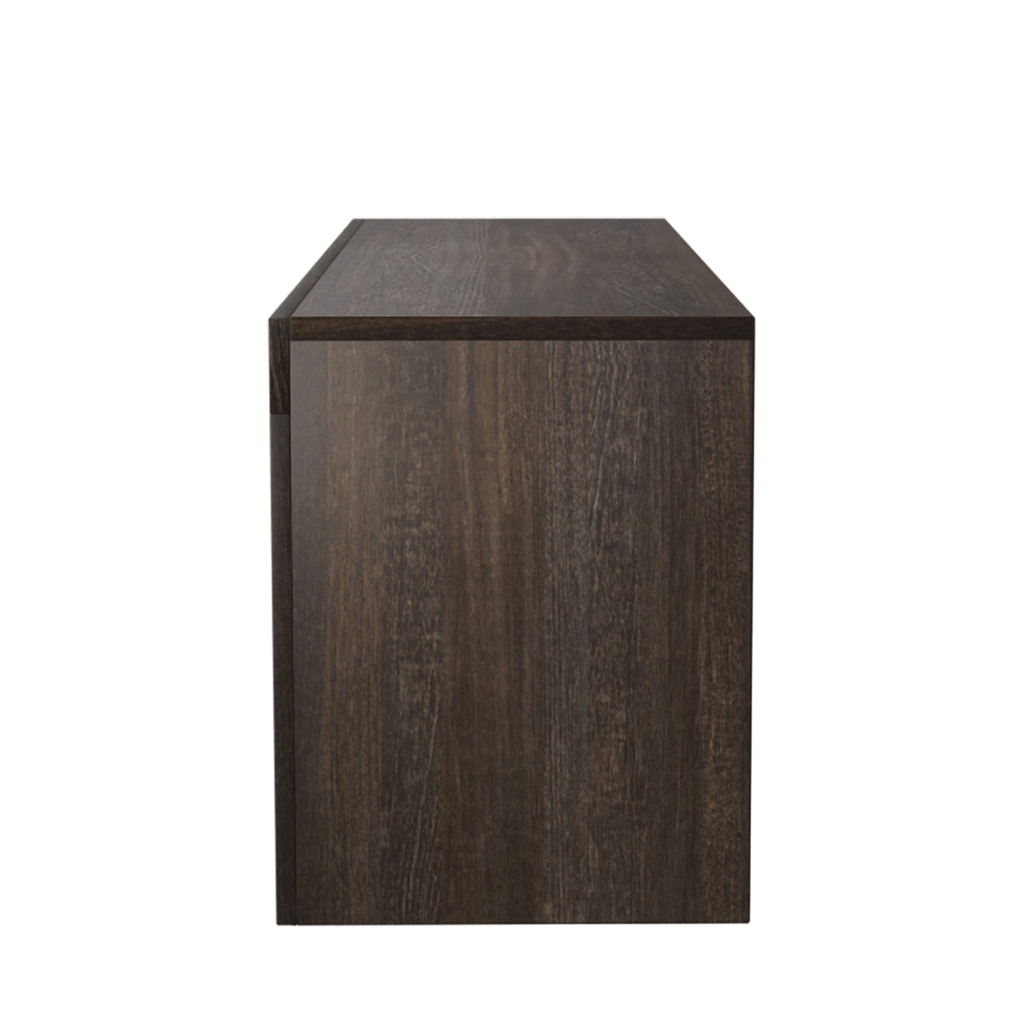 20 minutes quick assembly brown simple modern TV stand cabinet Brown + whiteTV bracket