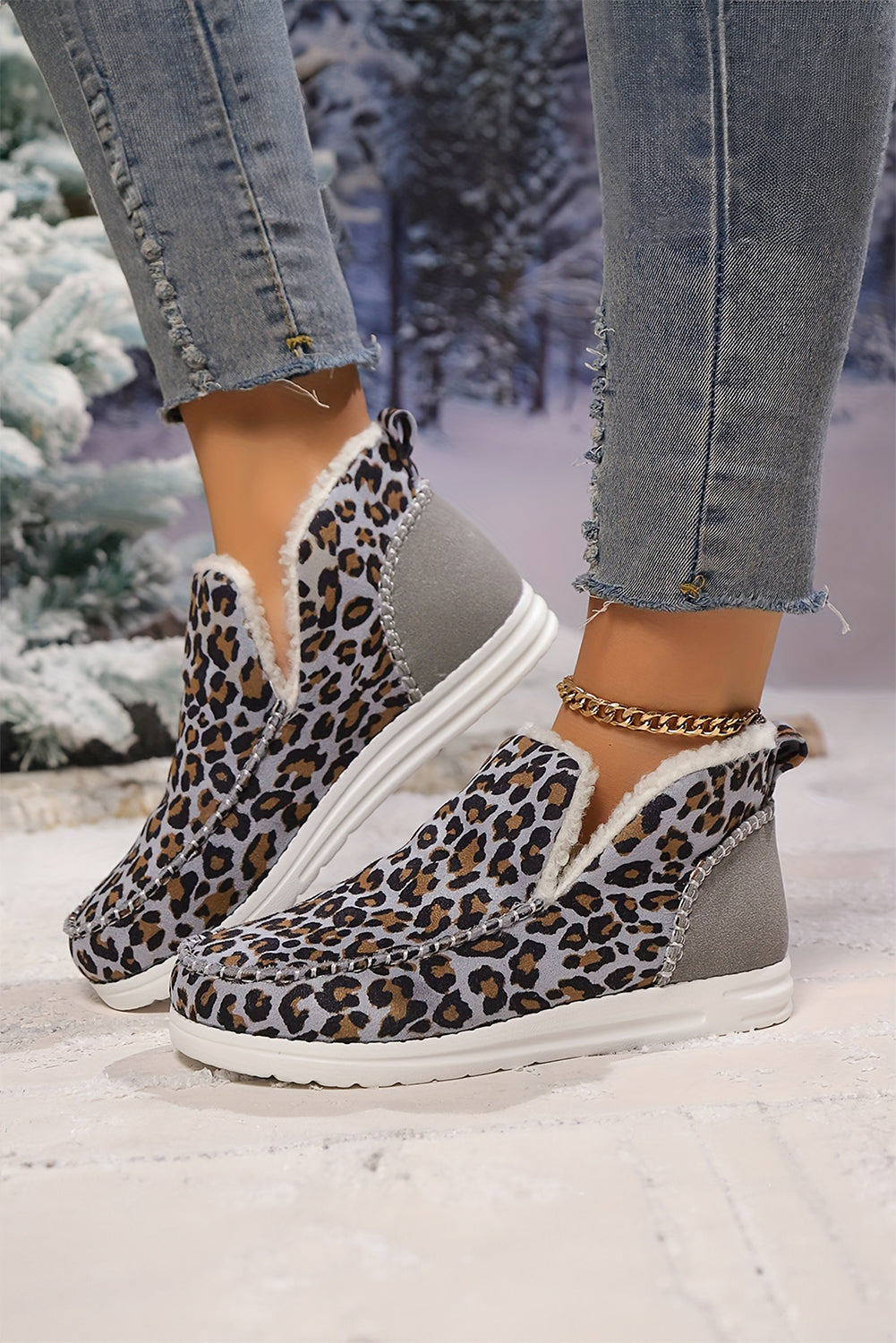 Madison Flat Winter Fur Boots