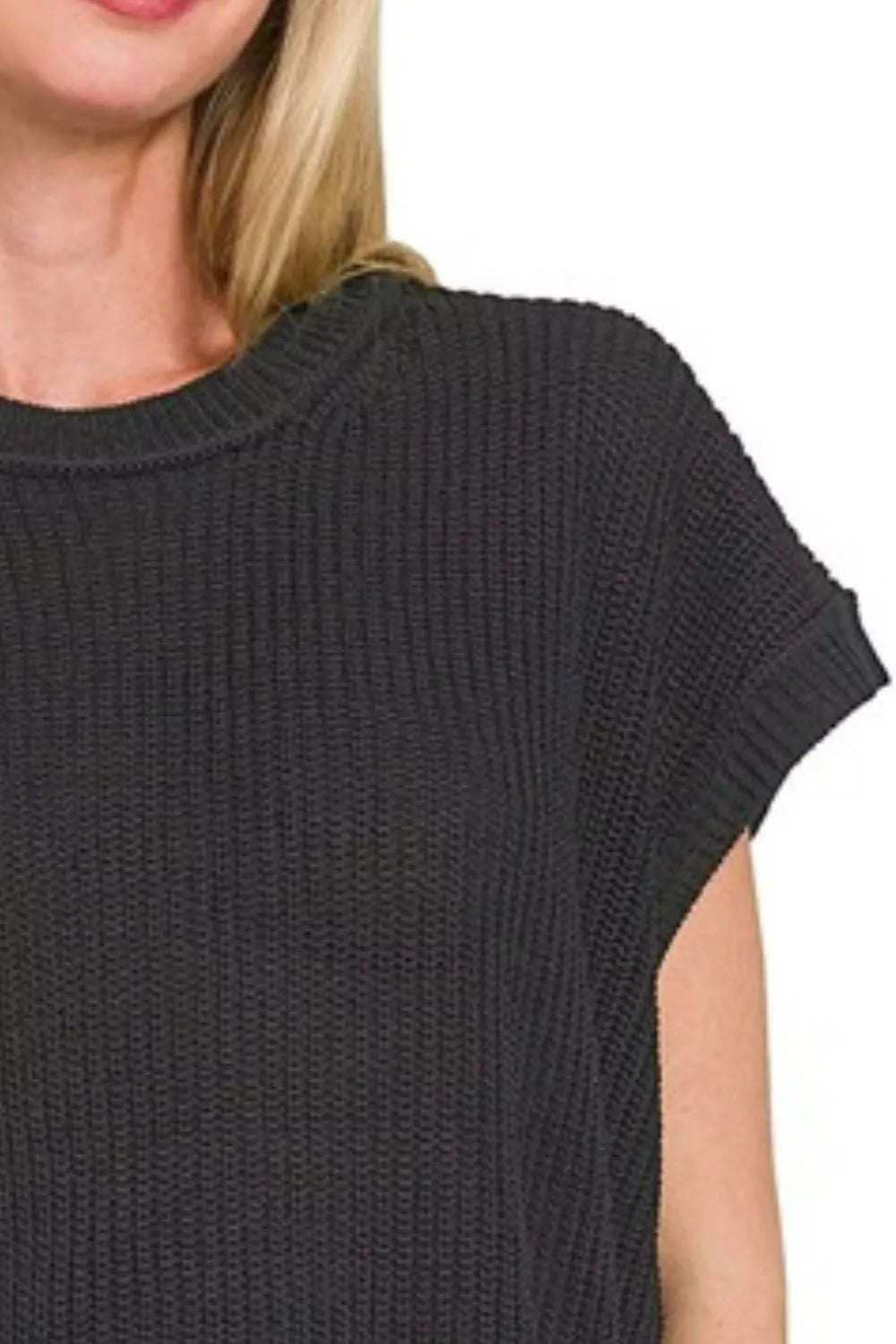 Zenana Oversized Crew Neck Sweater