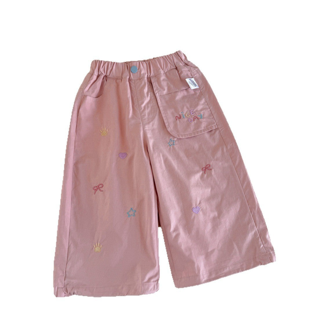 Girls' Workwear Children's Straight-leg Pants Western-style And Fashionable
