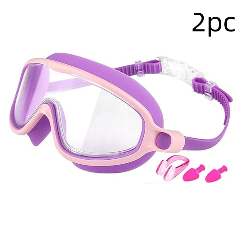 Children's Swimming Goggles HD Waterproof Anti-fog Large Frame Swimming Goggles