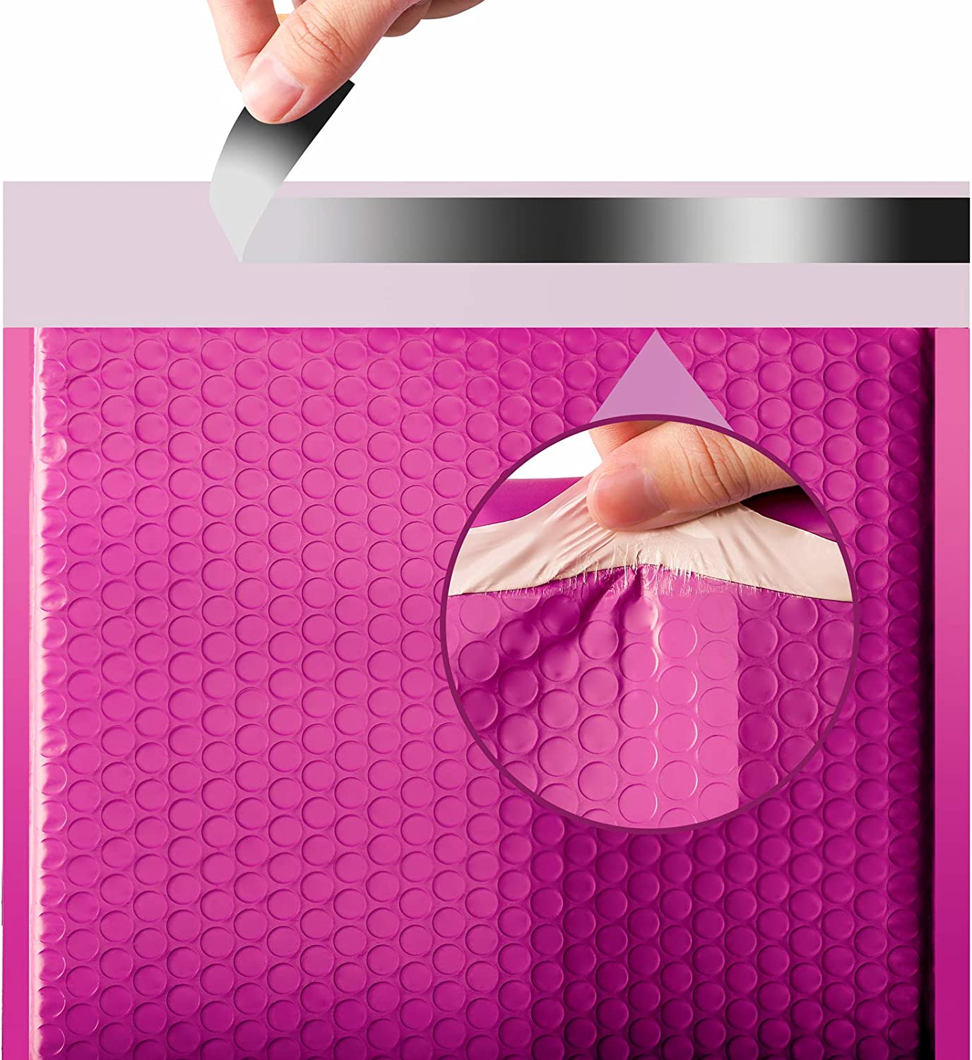 10.5x16 Bubble Mailer  #5|Usable Size 10.5x15"| Hot Pink