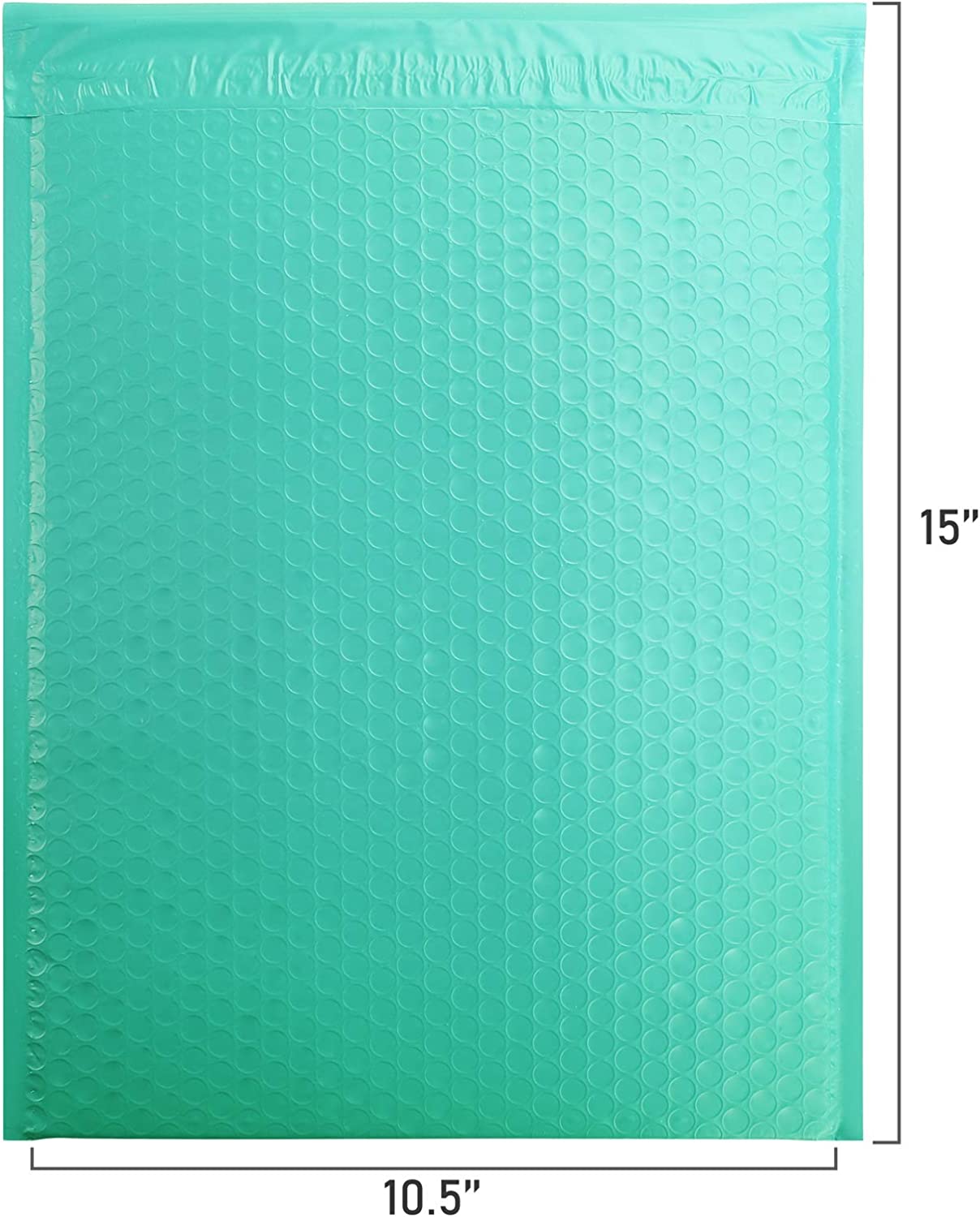 10.5x16 Bubble Mailer  #5|Usable Size 10.5x15"| Teal