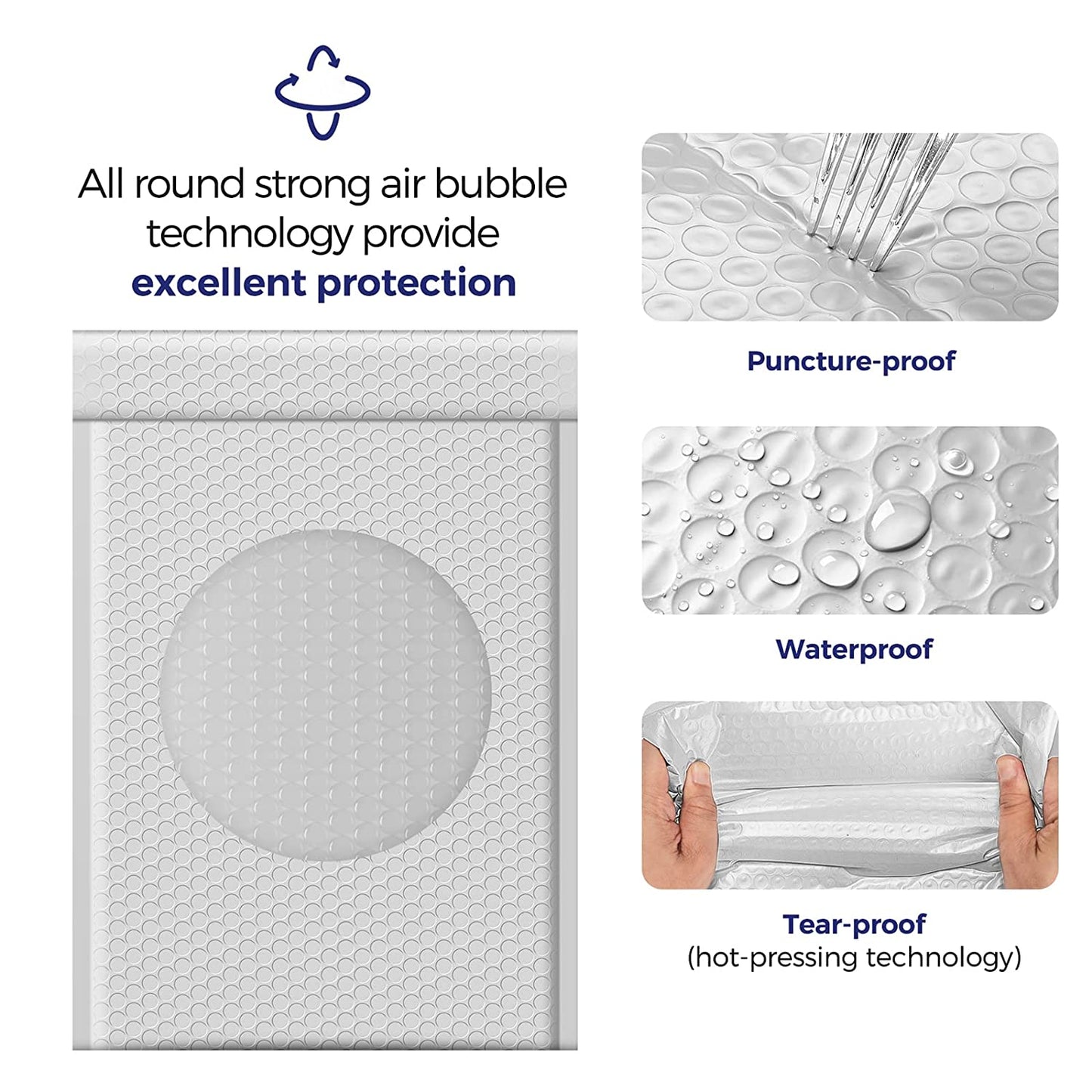 10.5x16 Inch Bubble Mailers #5 | Usable Size 10.5x15"