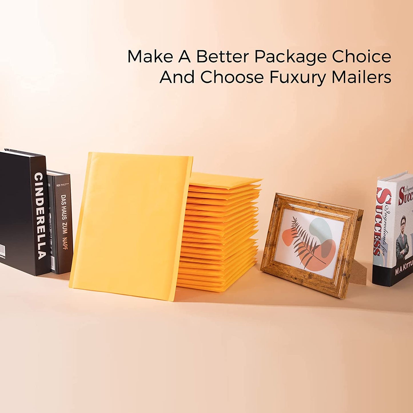 10.5x16 Kraft Bubble Mailer  #5|Usable Size 10.5x15"| Yellow