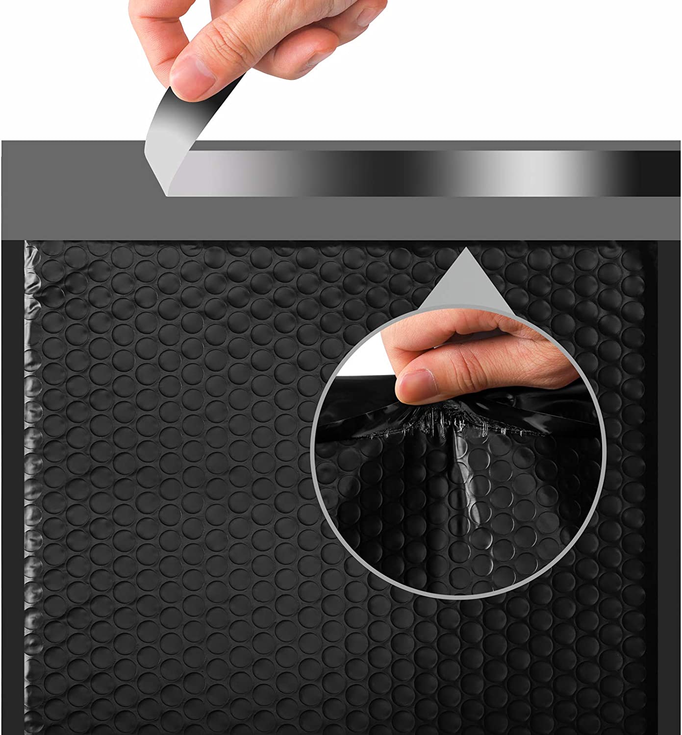 10.5x16 Bubble Mailer #5|Usable Size 10.5x15"| Black