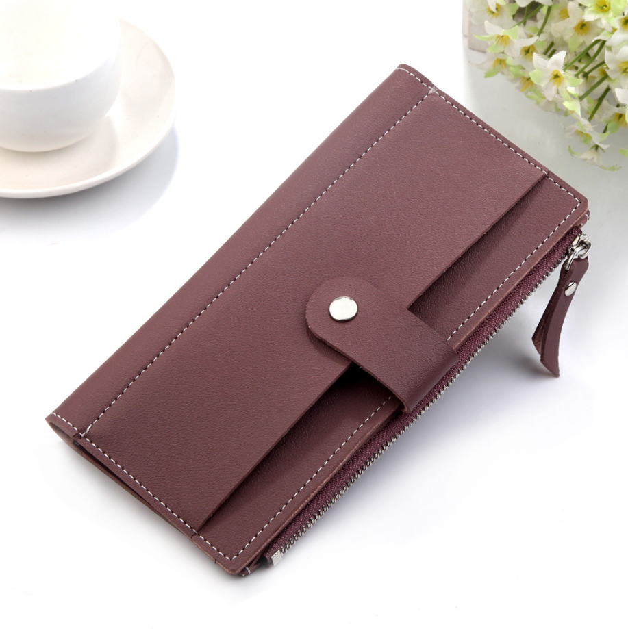 Clutch three fold buckle coin purse