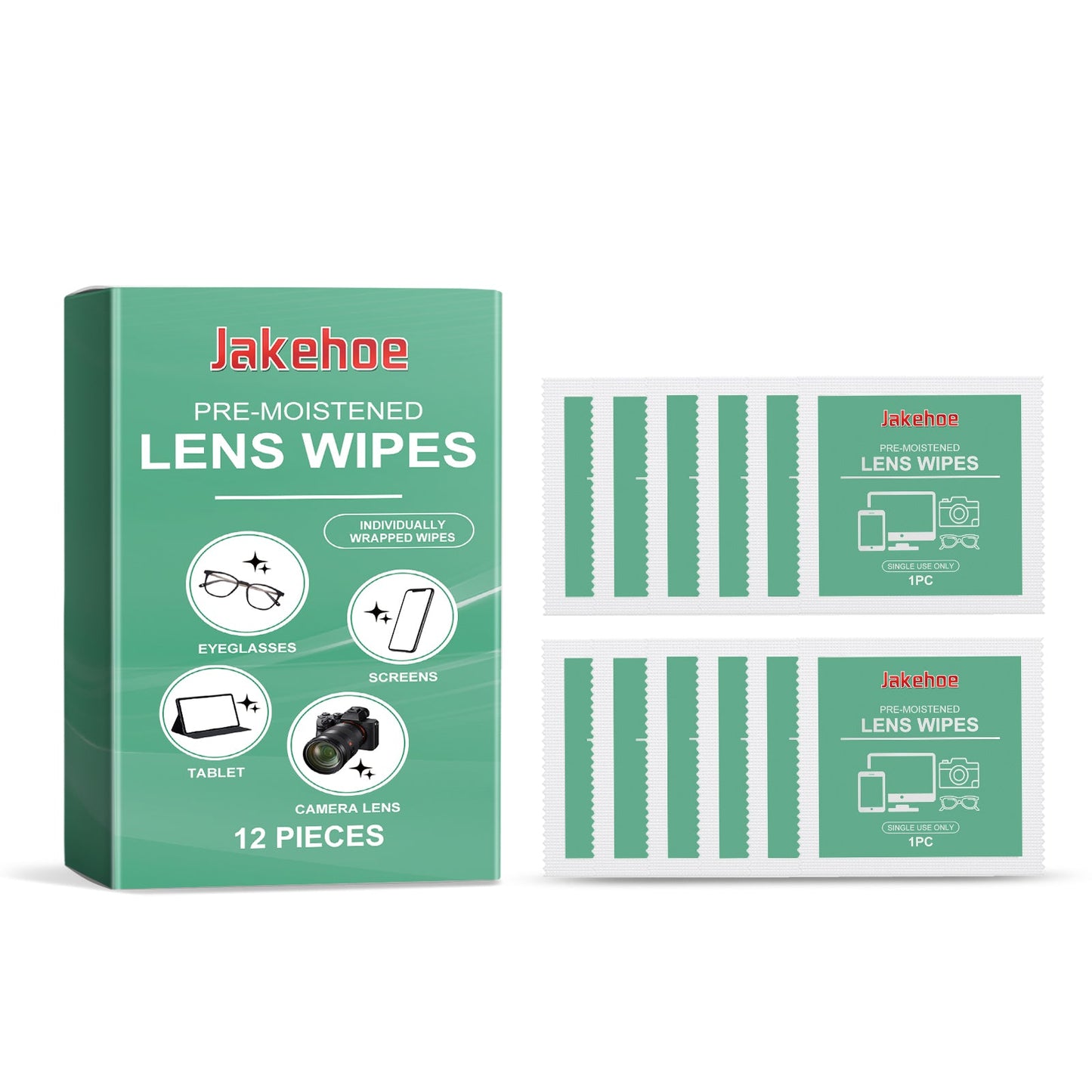 Lens Cleaning Wipes Eyeglass Screen Wipes Individual Package Carry Cleaning Wipes With You