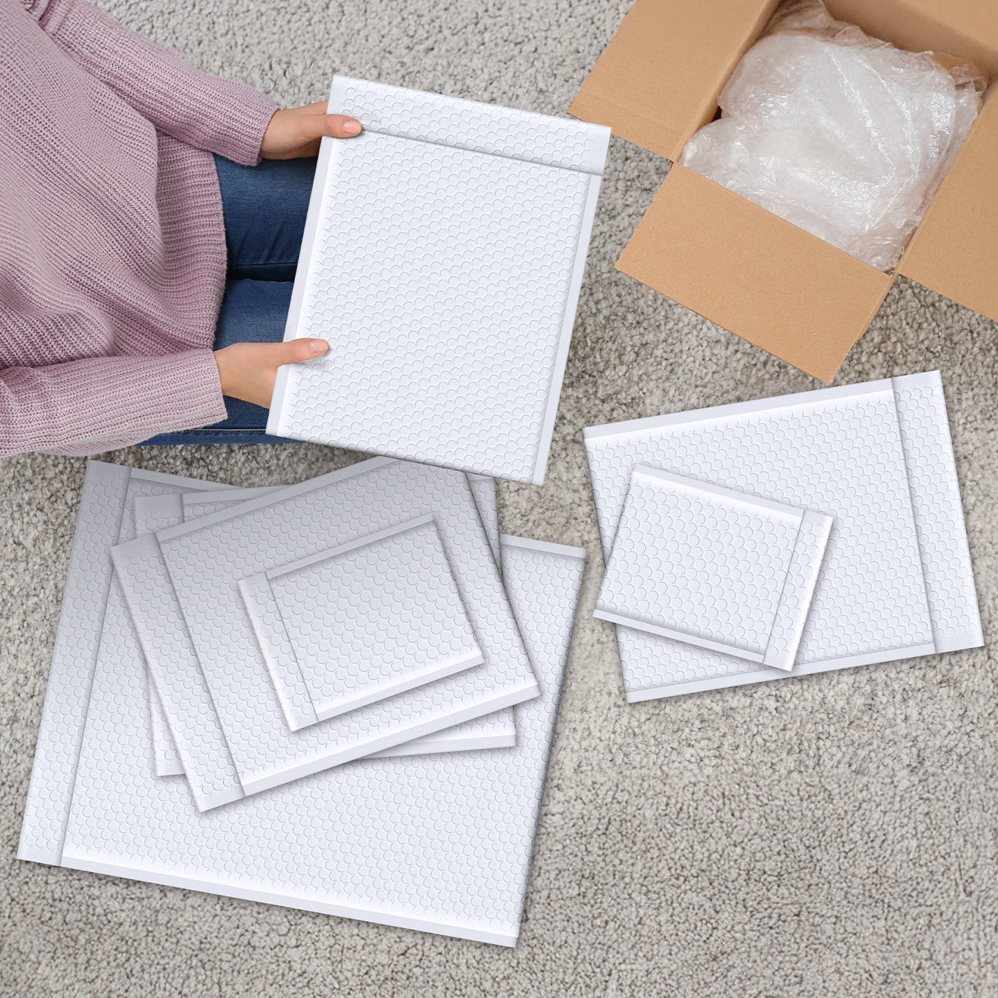 15x20.5 Bubble Mailer | Usable Size 14.5x19" | 120 Pack Wholesale