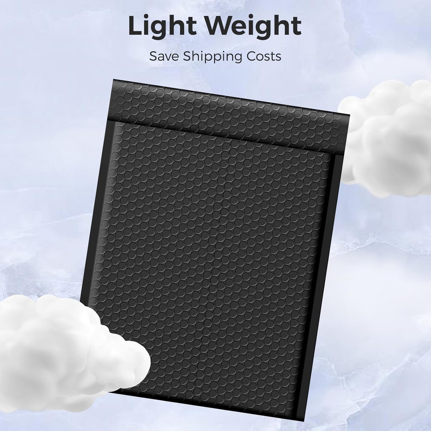 10x14 Bubble Mailer Padded Envelope | Usable Size 10x13" | Black