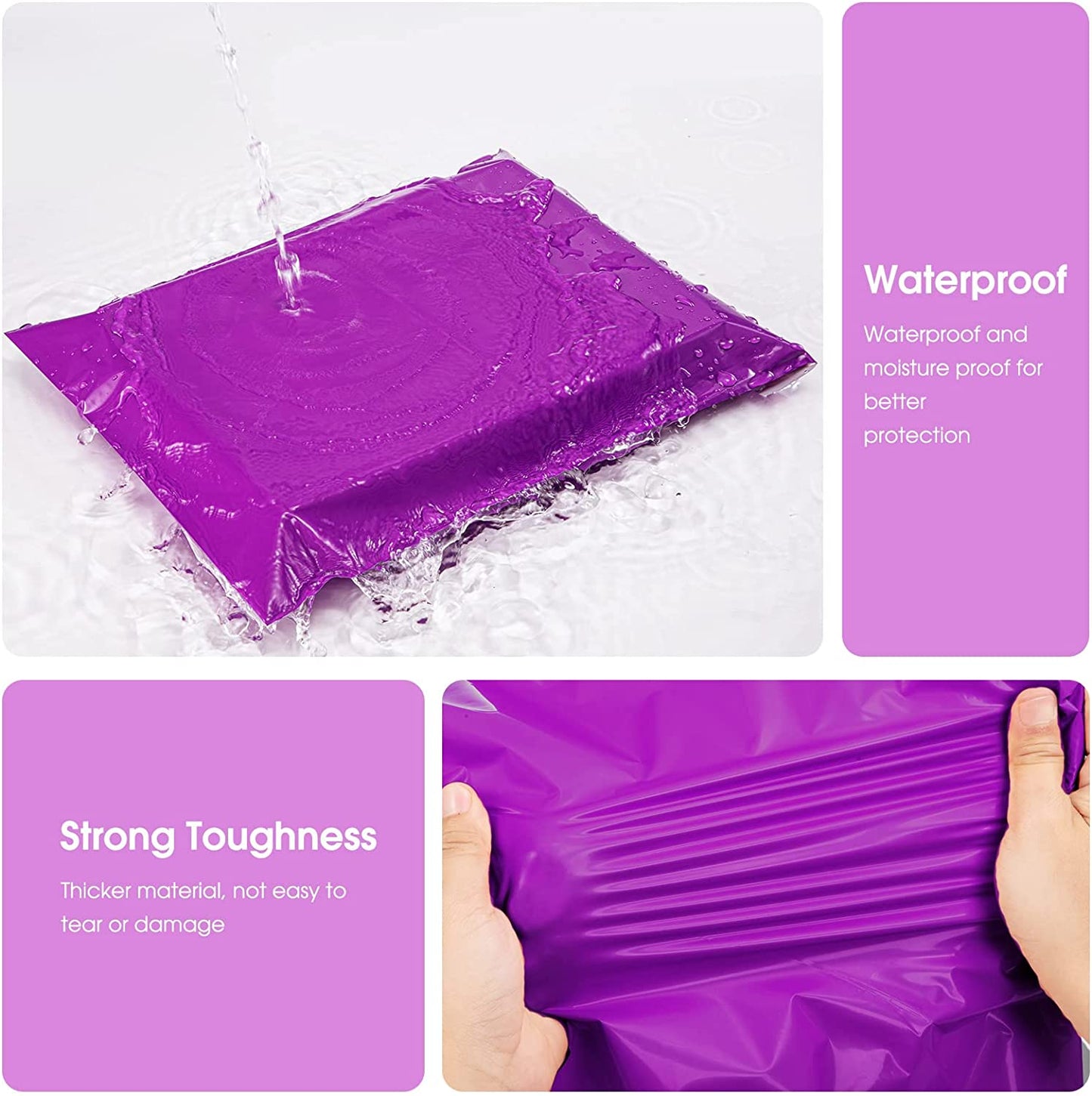 10x13 Poly Mailer Envelope Shipping Bags | Purple
