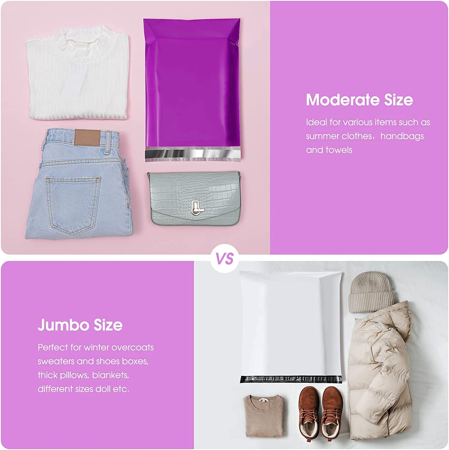 10x13 Poly Mailer Envelope Shipping Bags | Purple