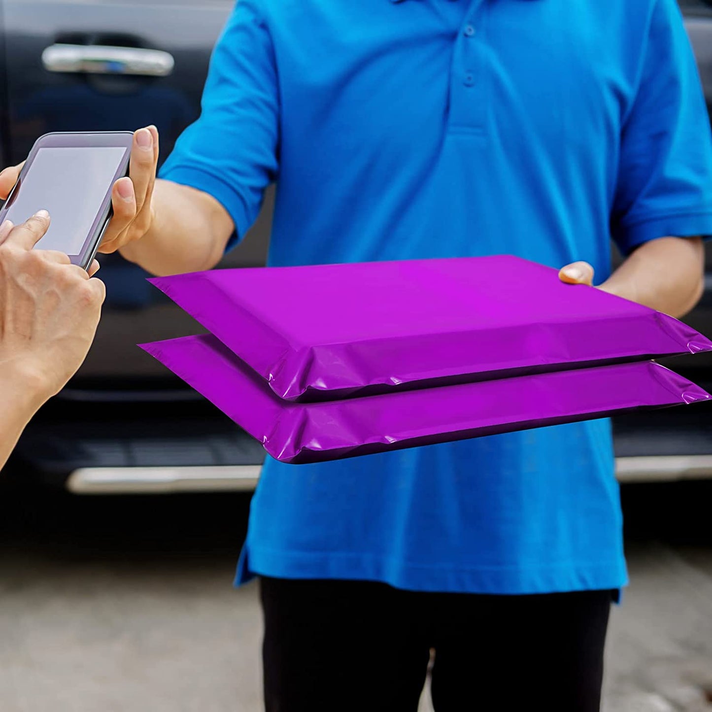 10x13 Poly Mailer Envelope Shipping Bags | Purple