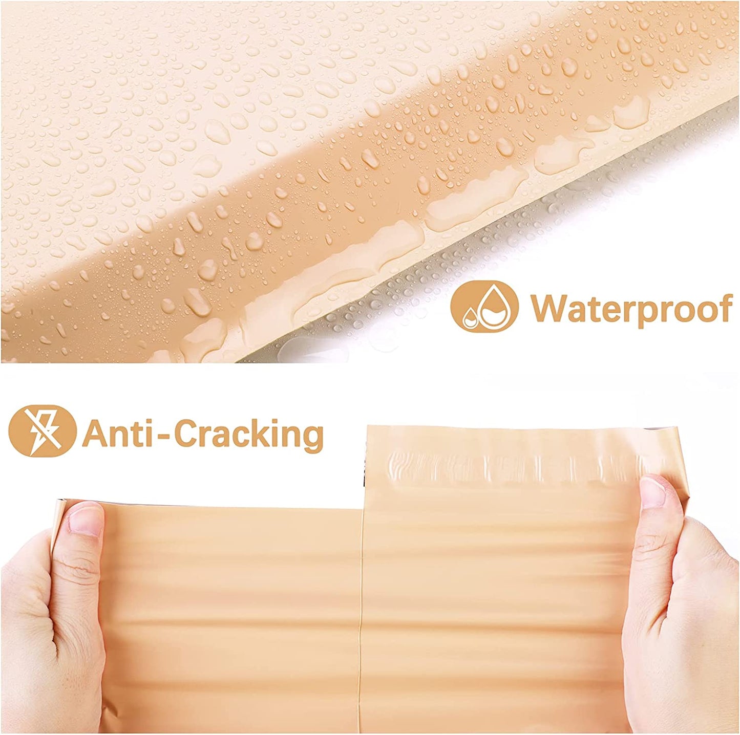 10x13 Poly Mailer Envelope Shipping Bags | Beige
