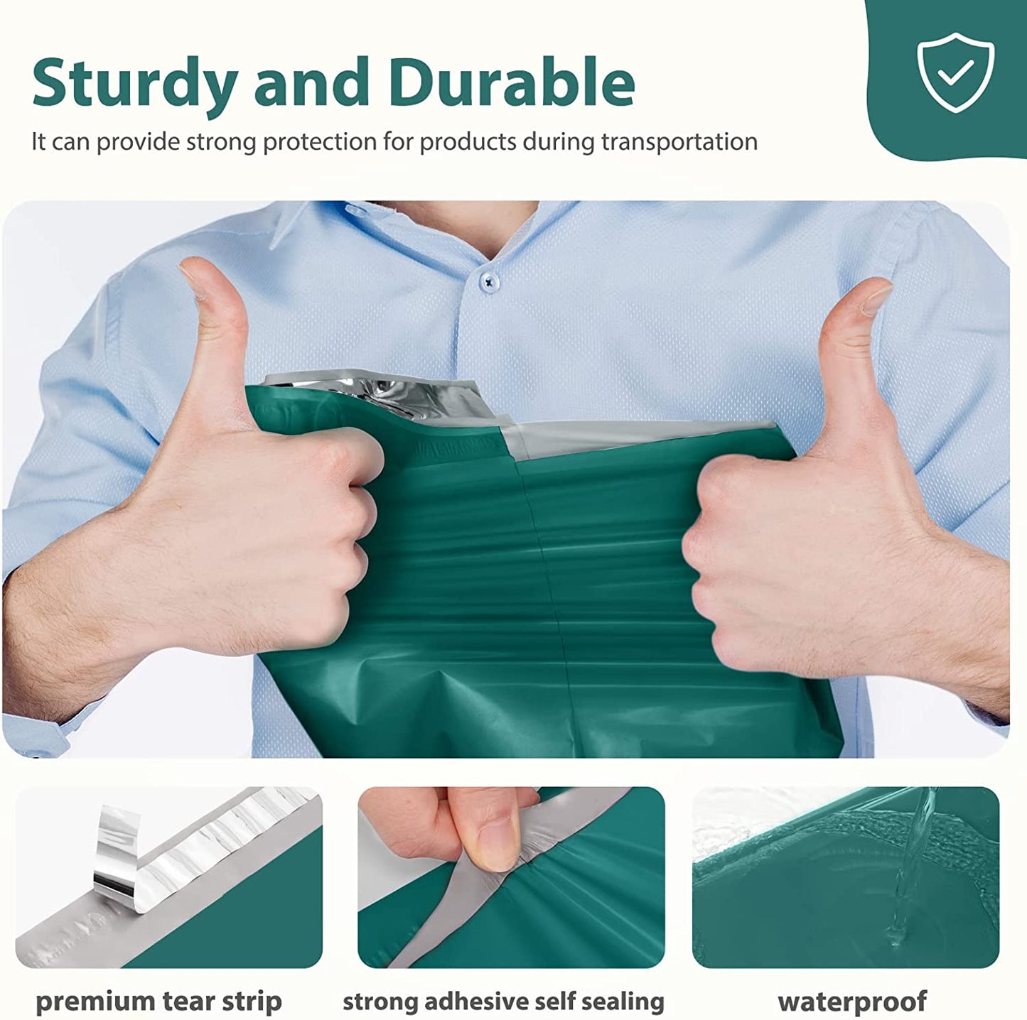 10x13 Poly Mailer Envelope Shipping Bags | Forest Green