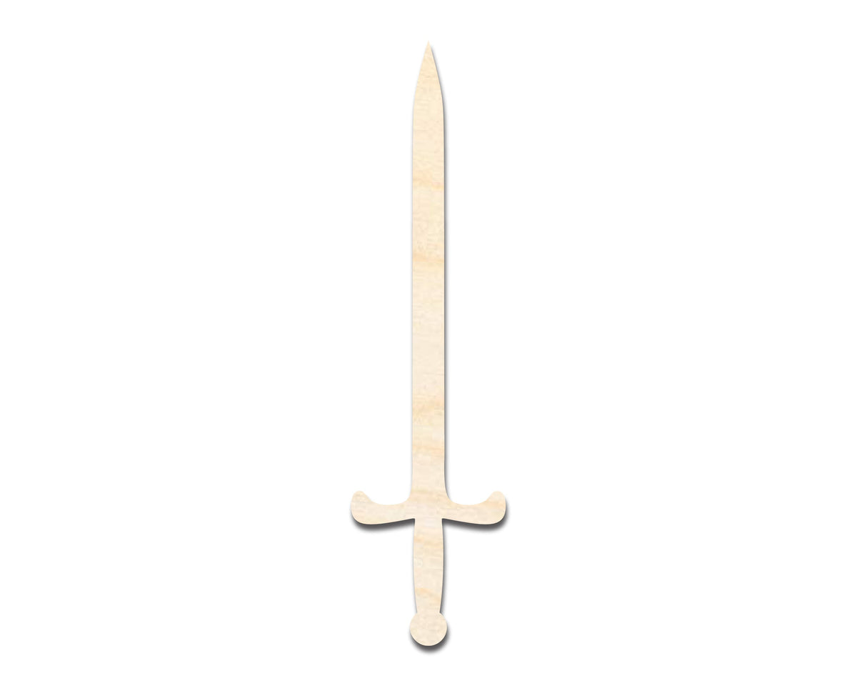 Unfinished Wood Sword Shape - Medieval Craft - up to 46" DIY