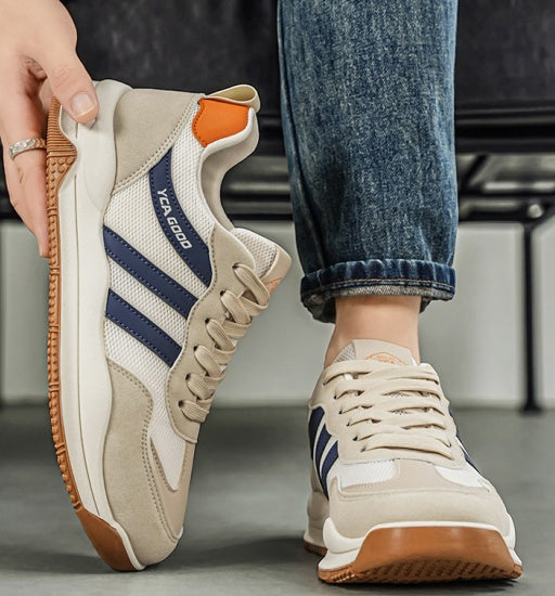 Men's Wide Toe Cortez-style Sneakers, Extra Wide Shoes For Wide Feet & High Instep, Soft Mesh Casual Trainers