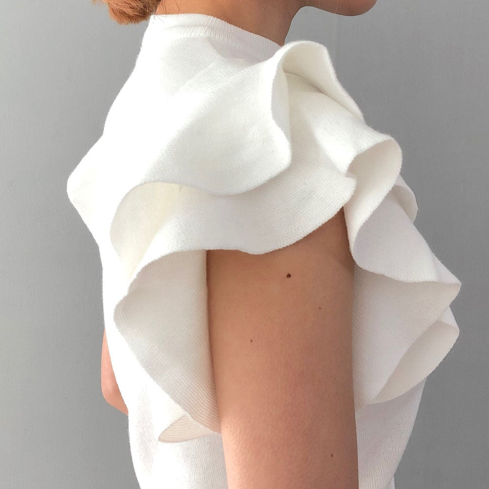 Casual Ruffled Short-Sleeved Blouse