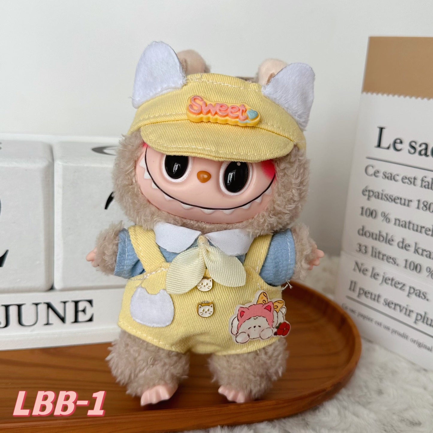 [Clothes Only]15-17 cm Labubu Sitting Party Doll Clothes Cute Set Clothes