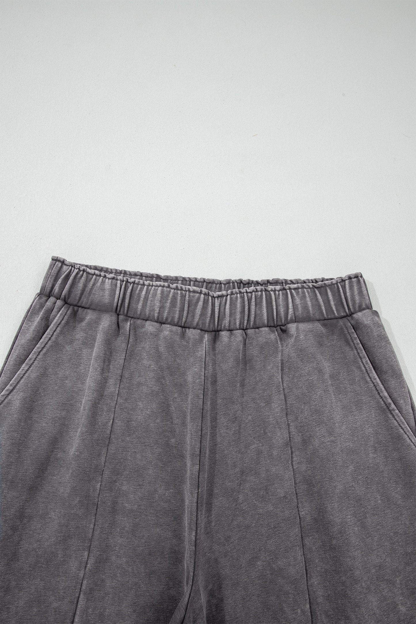 Leopard Patchwork Mineral Wash High Waist Pants