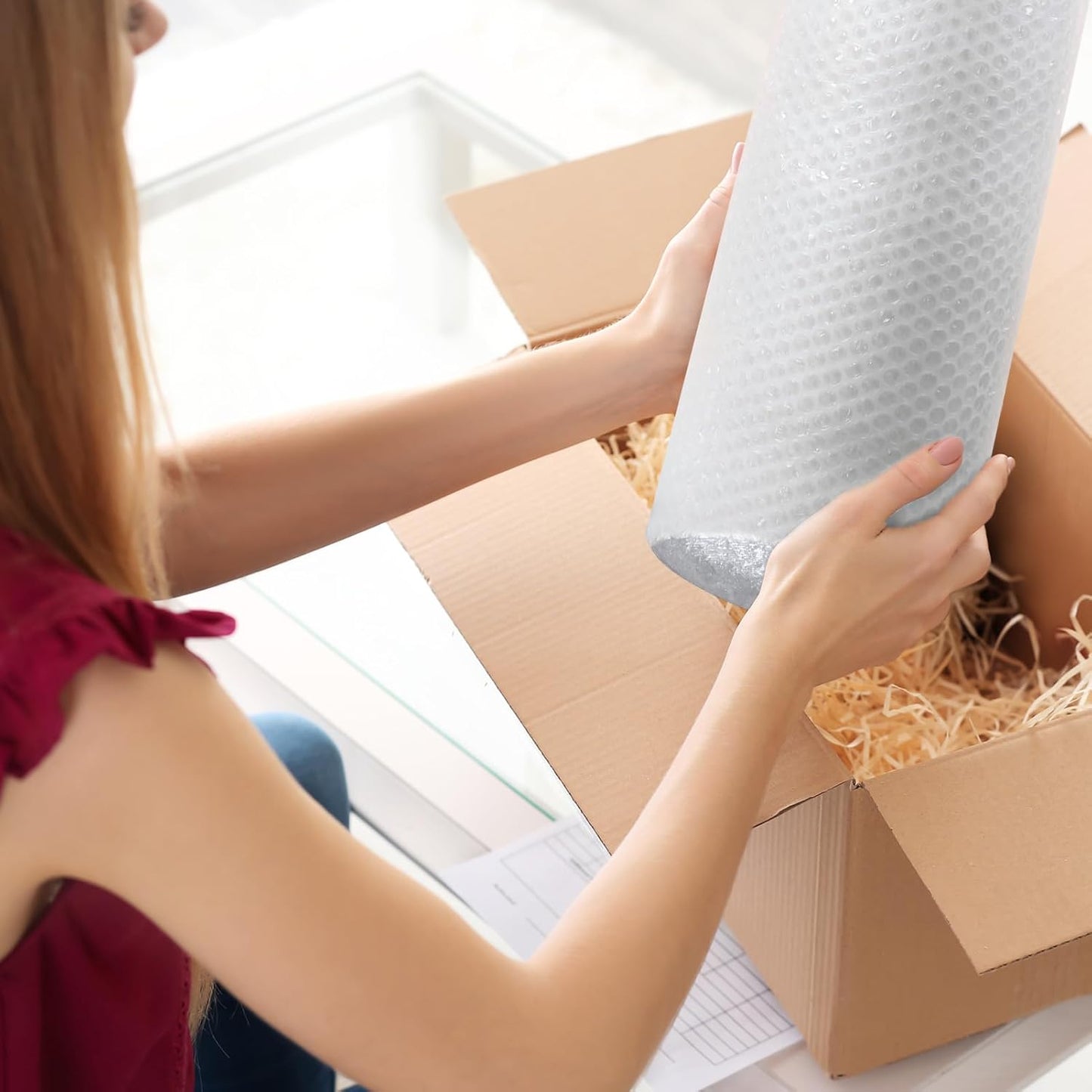 12 Inchx36ft Total Bubble Cushioning Wrap for Packing | 12 Pack Wholesale