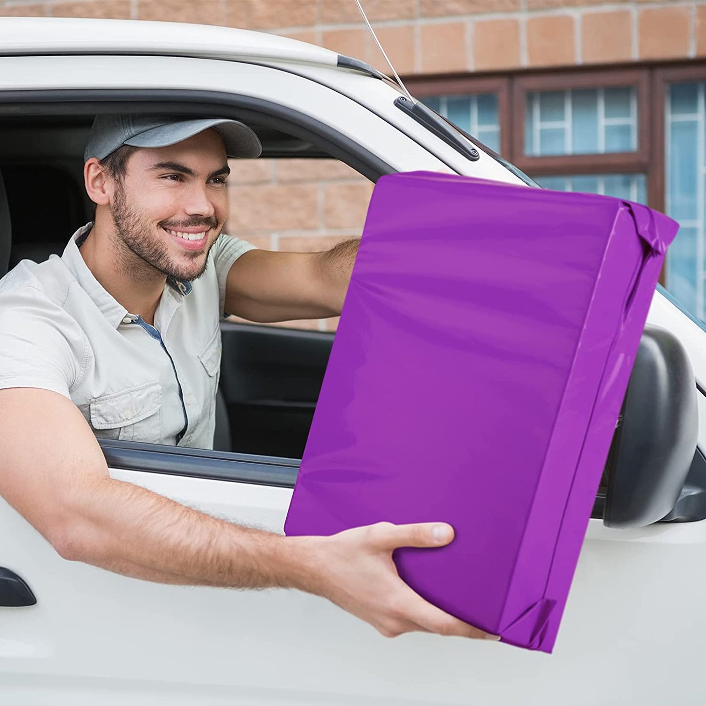 12x15.5 Poly Mailer Envelope Shipping Bags | Purple