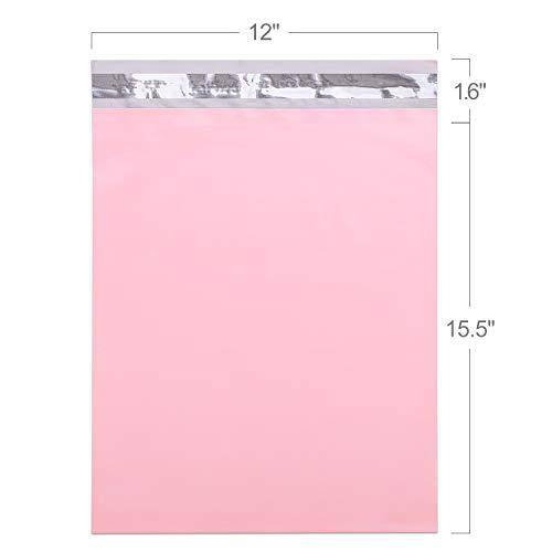 12x15.5 Poly Mailer Envelope Shipping Bags | Sakura Pink