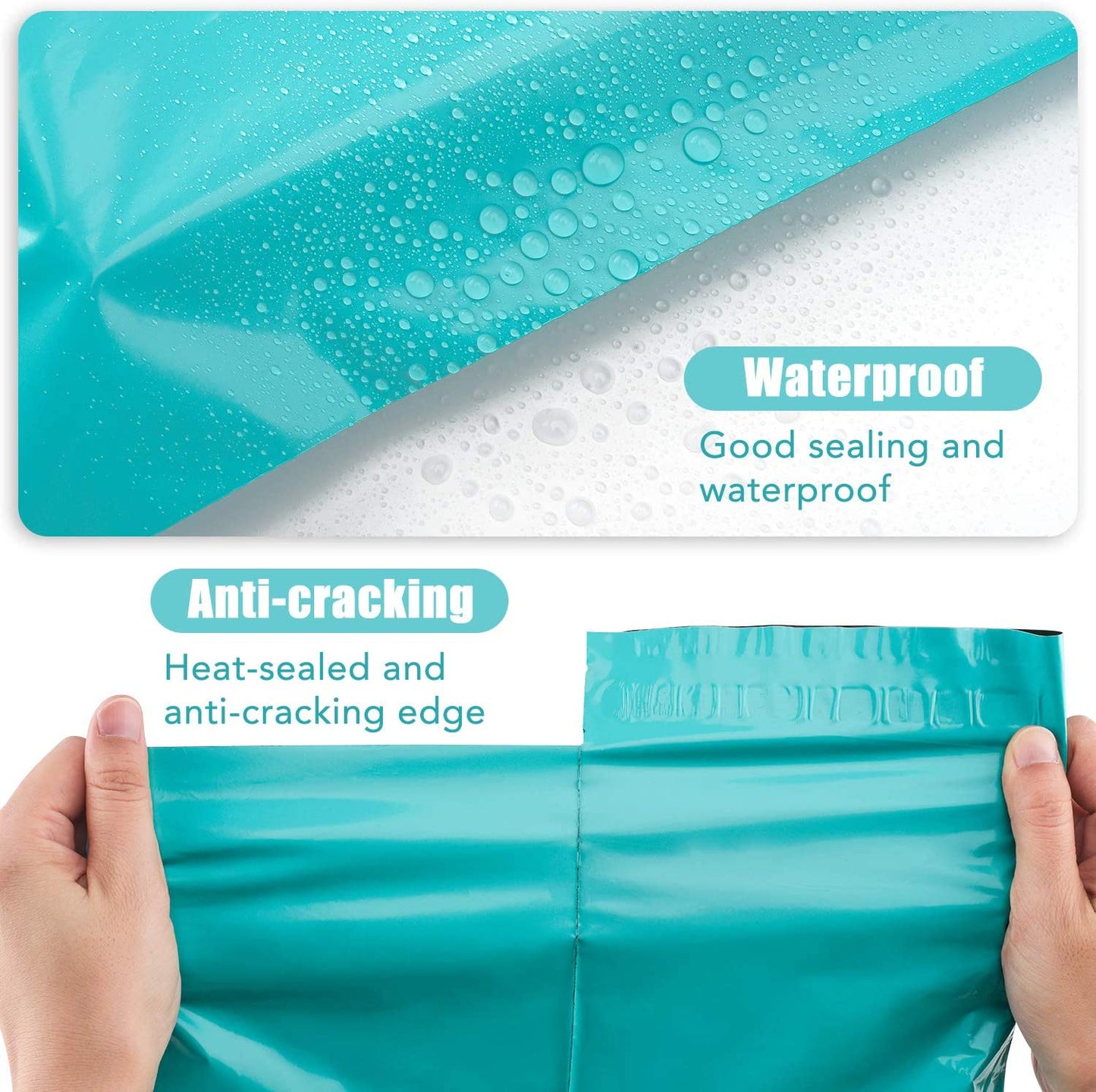 12x15.5 Poly Mailer Envelope Shipping Bags | Teal
