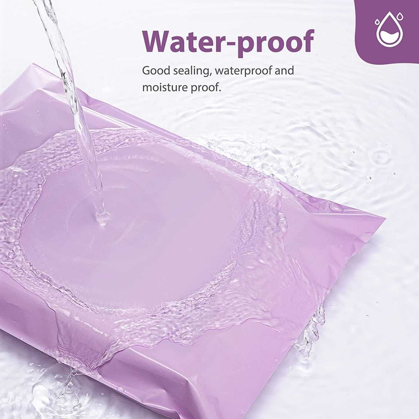 12x15.5 Poly Mailer Envelope Shipping Bags | Light Purple