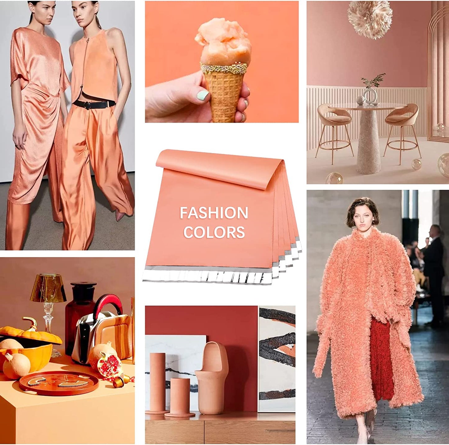 12x15.5 Poly Mailer Envelope Shipping Bags | Peach Pink