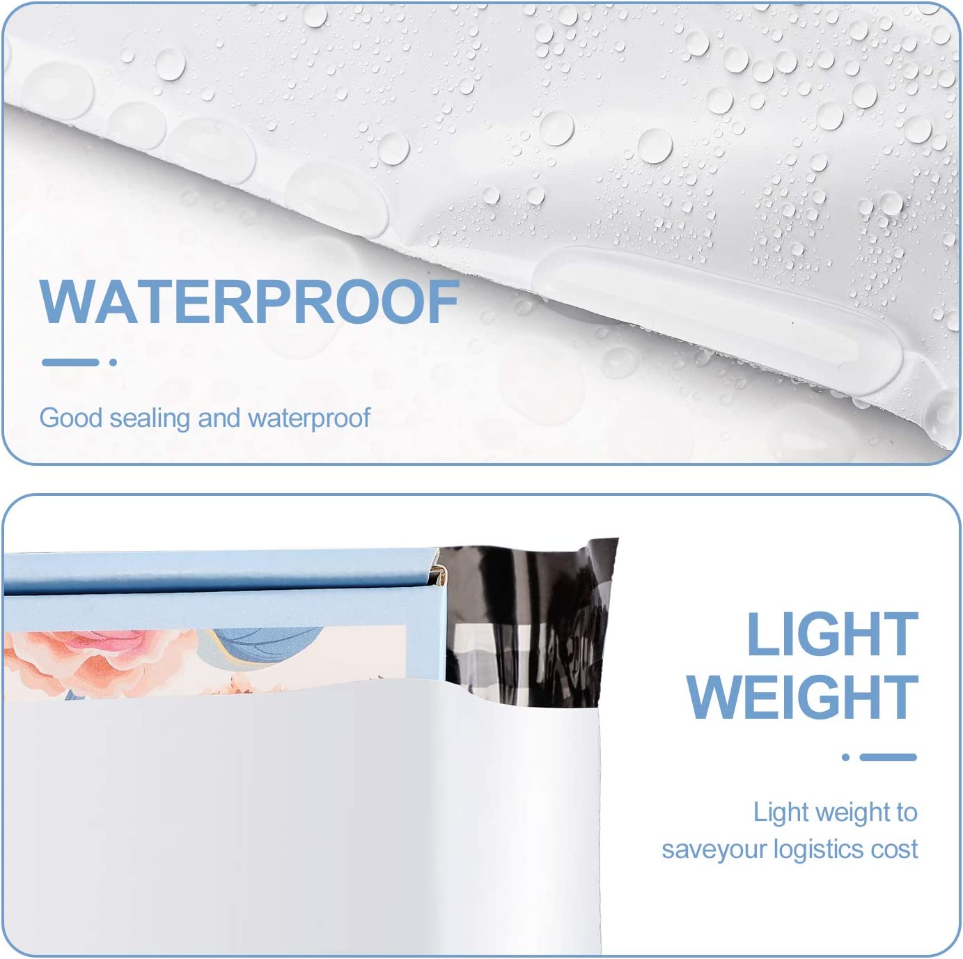 12x15.5 Poly Mailer Envelope Shipping Bags | White