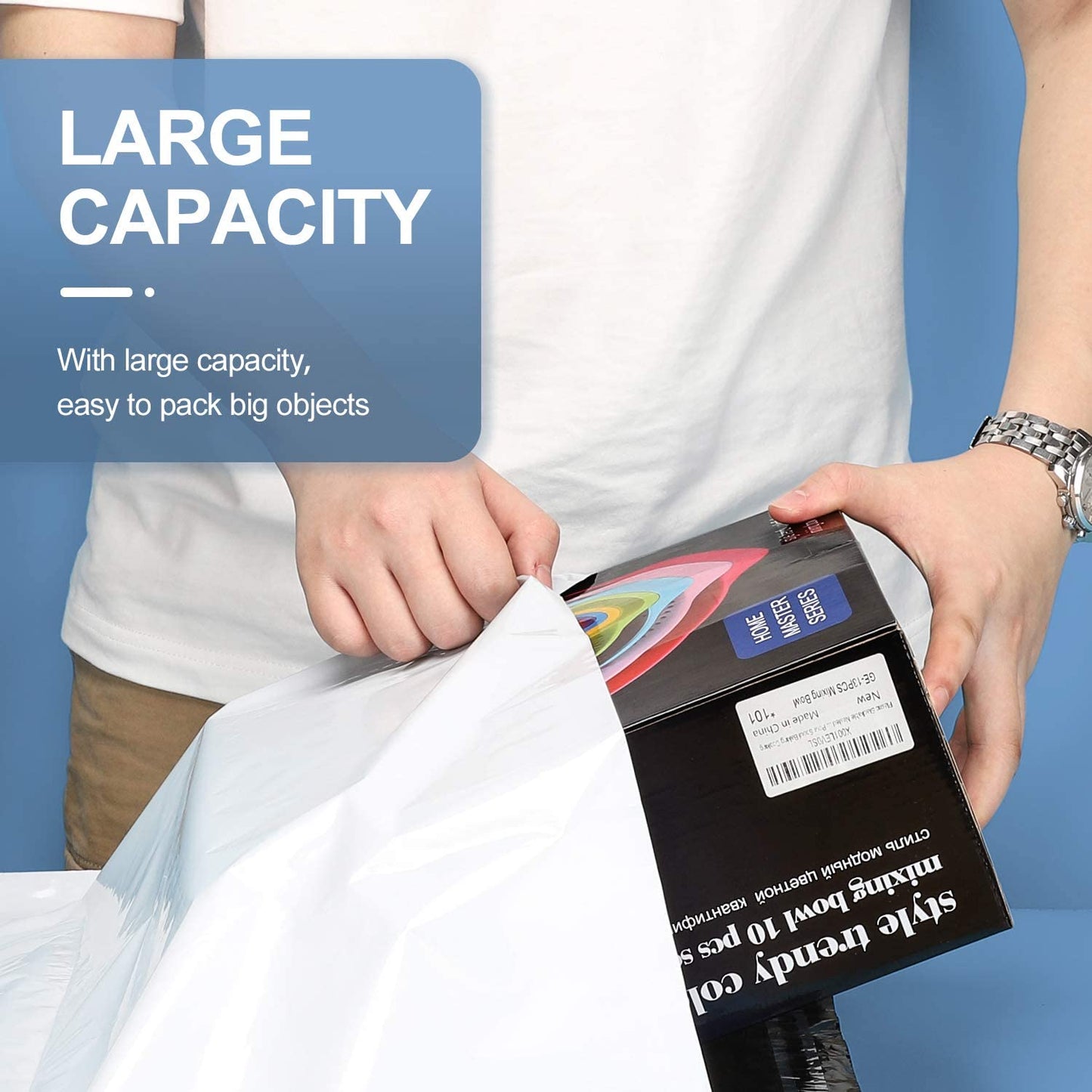 12x15.5 Poly Mailer Envelope Shipping Bags | White