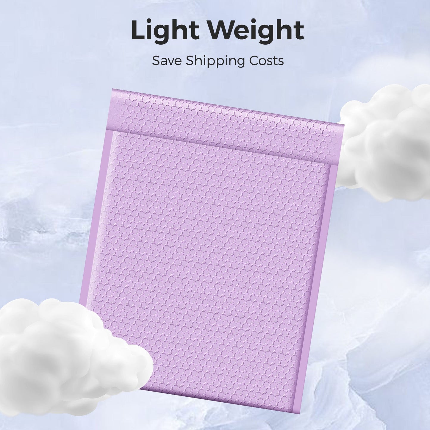 12x16 Bubble Mailer | Usable Size 12x15" | Light Purple