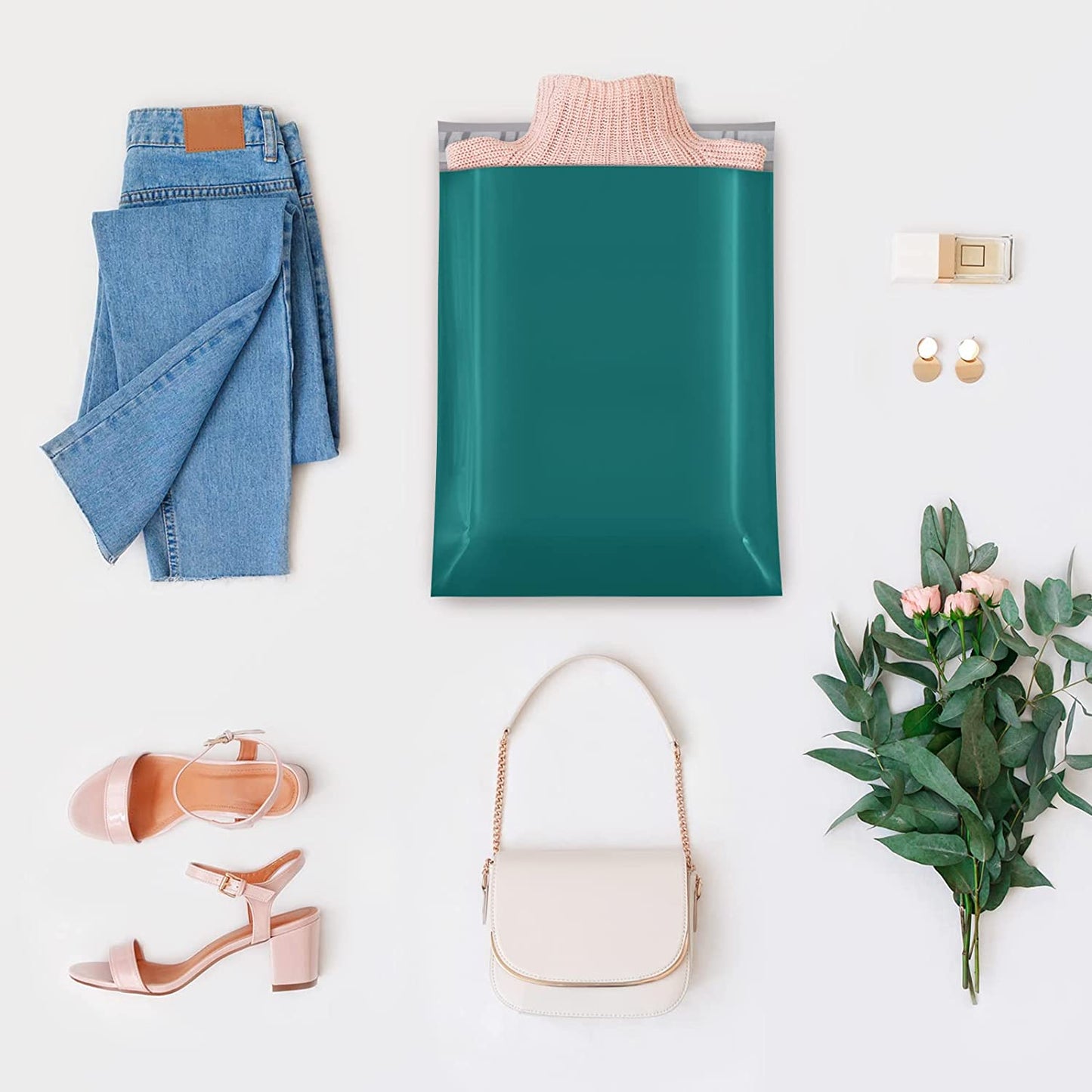 14.5x19 Poly Mailer Envelope Shipping Bags | Forest Green