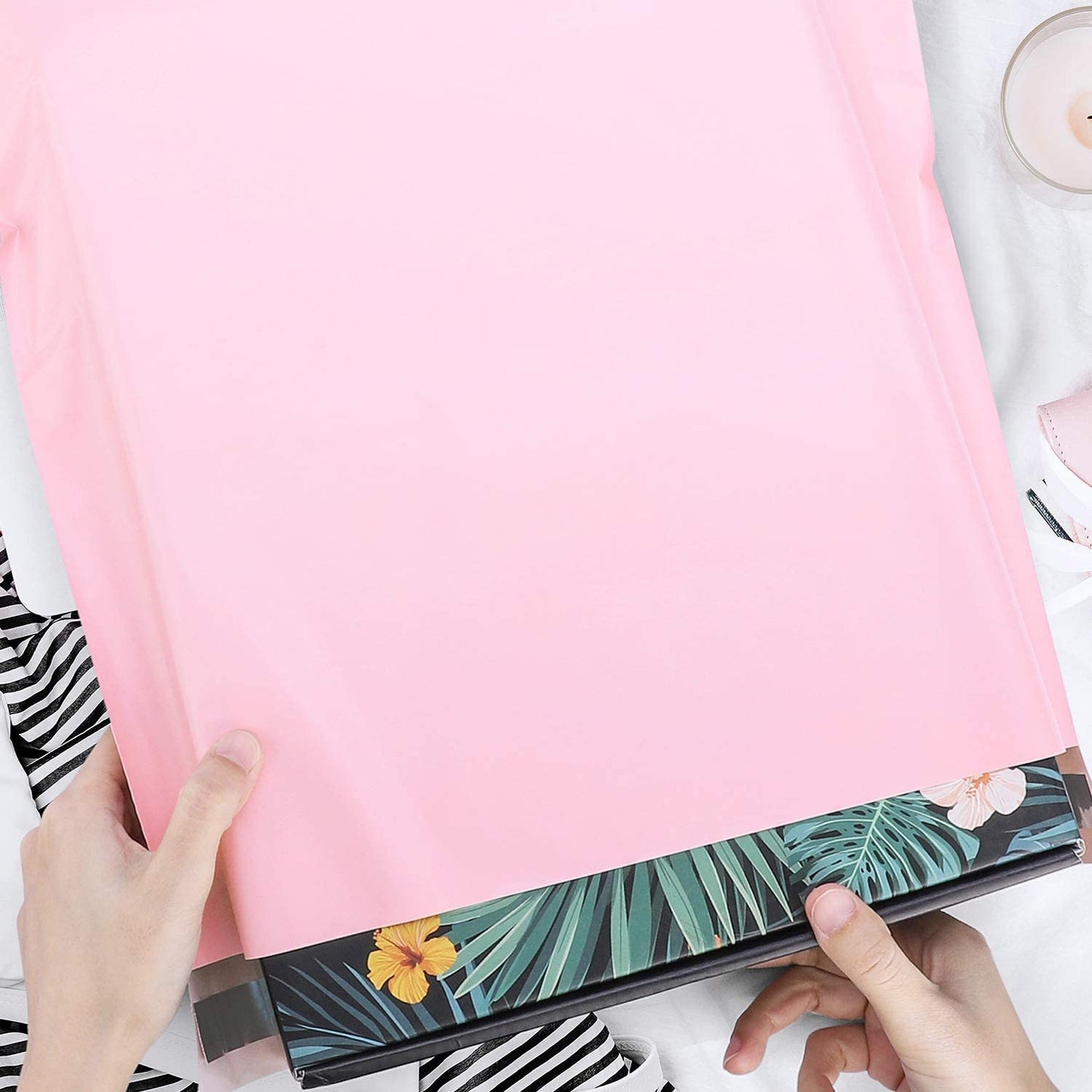 14.5x19 Poly Mailer Envelope Shipping Bags | Sakura Pink