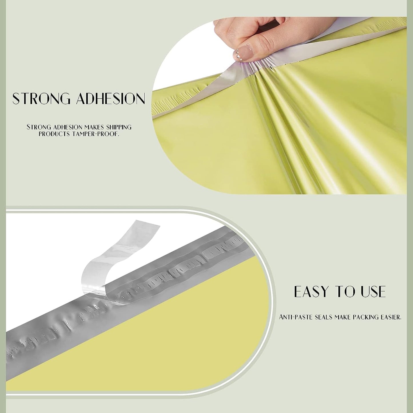 14.5x19 Poly Mailer Envelope Shipping Bags | Wood Green